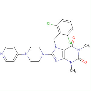 652169-02-3  1H-Purine-2,6-dione,7-[(2,6-dichlorophenyl)methyl]-3,7-dihydro-1,3-dimethyl-8-[4-(4-pyridinyl)-1-piperazinyl]-