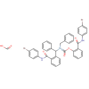 652169-86-3  Benzamide,2,2'-[[bis(phenylmethyl)stannylene]bis(oxycarbonyl)]bis[N-(4-bromophenyl)-