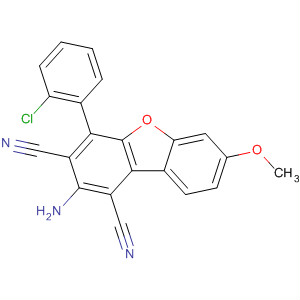 646996-30-7  1,3-Dibenzofurandicarbonitrile, 2-amino-4-(2-chlorophenyl)-7-methoxy-