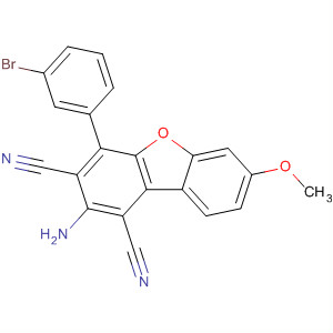 646996-32-9  1,3-Dibenzofurandicarbonitrile, 2-amino-4-(3-bromophenyl)-7-methoxy-
