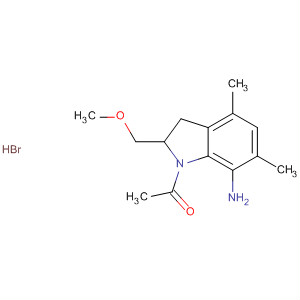 647009-35-6  1H-Indol-7-amine,1-acetyl-2,3-dihydro-2-(methoxymethyl)-4,6-dimethyl-,monohydrobromide