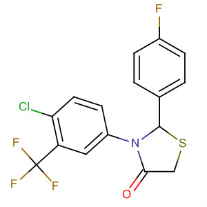 647013-26-1  4-Thiazolidinone,3-[4-chloro-3-(trifluoromethyl)phenyl]-2-(4-fluorophenyl)-