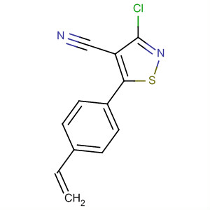 647016-64-6  4-Isothiazolecarbonitrile, 3-chloro-5-(4-ethenylphenyl)-