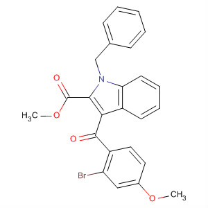 647017-02-5  1H-Indole-2-carboxylic acid,3-(2-bromo-4-methoxybenzoyl)-1-(phenylmethyl)-, methyl ester
