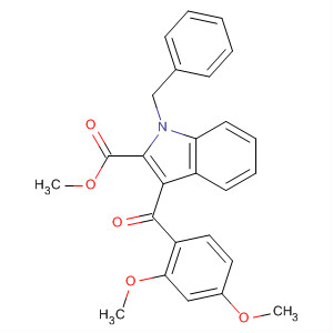 647017-08-1  1H-Indole-2-carboxylic acid,3-(2,4-dimethoxybenzoyl)-1-(phenylmethyl)-, methyl ester
