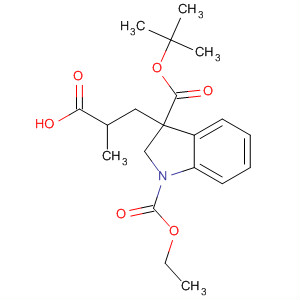 647018-94-8  1H-Indole-1,3-dicarboxylic acid, 3-(2-carboxypropyl)-2,3-dihydro-,1-(1,1-dimethylethyl) 3-ethyl ester