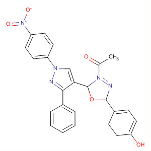 647032-34-6  1,3,4-Oxadiazole,3-acetyl-2,3-dihydro-5-(4-hydroxyphenyl)-2-[1-(4-nitrophenyl)-3-phenyl-1H-pyrazol-4-yl]-