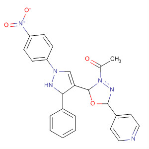 647032-36-8  1,3,4-Oxadiazole,3-acetyl-2,3-dihydro-2-[1-(4-nitrophenyl)-3-phenyl-1H-pyrazol-4-yl]-5-(4-pyridinyl)-