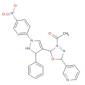 647032-38-0  1,3,4-Oxadiazole,3-acetyl-2,3-dihydro-2-[1-(4-nitrophenyl)-3-phenyl-1H-pyrazol-4-yl]-5-(3-pyridinyl)-