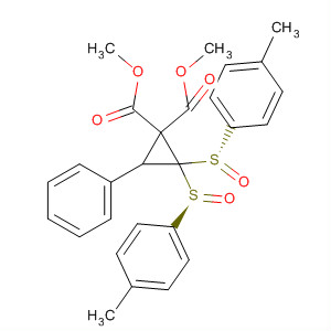 647835-01-6  1,1-Cyclopropanedicarboxylic acid,2,2-bis[(S)-(4-methylphenyl)sulfinyl]-3-phenyl-, dimethyl ester, (3R)-