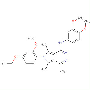 647846-50-2  6H-Pyrrolo[3,4-d]pyridazin-1-amine,N-(3,4-dimethoxyphenyl)-6-(4-ethoxy-2-methoxyphenyl)-4,5,7-trimethyl-