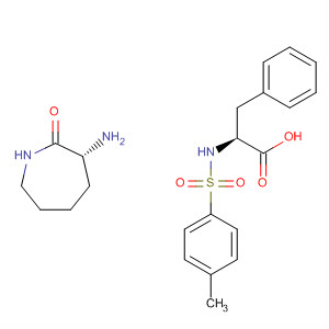 647854-43-1  L-Phenylalanine, N-[(4-methylphenyl)sulfonyl]-, compd. with(3R)-3-aminohexahydro-2H-azepin-2-one (1:1)