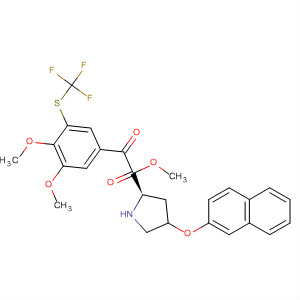 647857-67-8  D-Proline,1-[3,4-dimethoxy-5-[(trifluoromethyl)thio]benzoyl]-4-(2-naphthalenyloxy)-,methyl ester, (4S)-