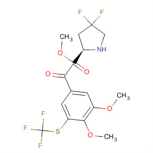 647857-76-9  D-Proline, 1-[3,4-dimethoxy-5-[(trifluoromethyl)thio]benzoyl]-4,4-difluoro-,methyl ester