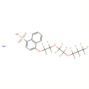 647859-67-4  1-Naphthalenesulfonic acid,4-[1,1,2,2-tetrafluoro-2-[1,1,2,2-tetrafluoro-2-(heptafluoropropoxy)ethoxy]ethoxy]-, sodium salt