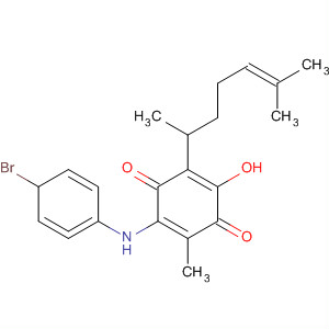 648408-94-0  2,5-Cyclohexadiene-1,4-dione,2-[(4-bromo-1,2,5-cyclohexatrien-1-yl)amino]-6-(1,5-dimethyl-4-hexenyl)-5-hydroxy-3-methyl-