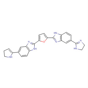 648415-56-9  1H-Benzimidazole,2-[5-[5-(4,5-dihydro-1H-imidazol-2-yl)-1H-benzimidazol-2-yl]-2-furanyl]-5-(4,5-dihydro-1H-pyrrol-2-yl)-