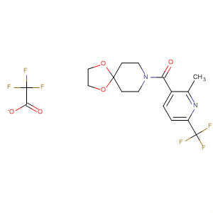 648421-57-2  1,4-Dioxa-8-azaspiro[4.5]decane,8-[[2-methyl-6-(trifluoromethyl)-3-pyridinyl]carbonyl]-,mono(trifluoroacetate)