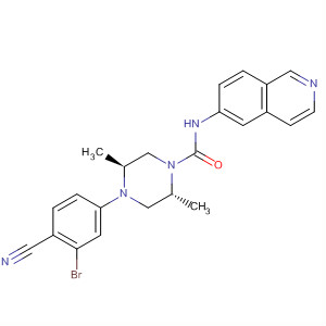648423-05-6  1-Piperazinecarboxamide,4-(3-bromo-4-cyanophenyl)-N-6-isoquinolinyl-2,5-dimethyl-, (2R,5S)-