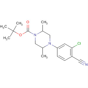 648423-58-9  1-Piperazinecarboxylic acid, 4-(3-chloro-4-cyanophenyl)-2,5-dimethyl-,1,1-dimethylethyl ester, (2R,5S)-