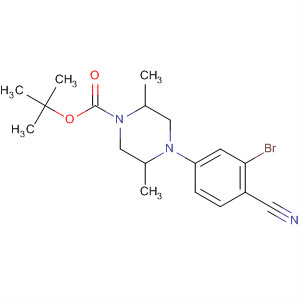 648423-59-0  1-Piperazinecarboxylic acid, 4-(3-bromo-4-cyanophenyl)-2,5-dimethyl-,1,1-dimethylethyl ester, (2R,5S)-