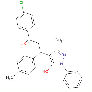 648435-74-9  1-Propanone,1-(4-chlorophenyl)-3-(5-hydroxy-3-methyl-1-phenyl-1H-pyrazol-4-yl)-3-(4-methylphenyl)-