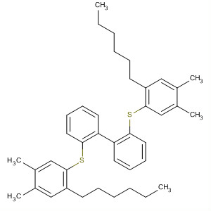 648436-53-7  1,1'-Biphenyl, 2,2'-bis[(2-hexyl-4,5-dimethylphenyl)thio]-