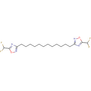 648440-90-8  1,2,4-Oxadiazole, 3,3'-(1,12-dodecanediyl)bis[5-(difluoromethyl)-
