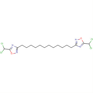 648440-91-9  1,2,4-Oxadiazole, 3,3'-(1,12-dodecanediyl)bis[5-(dichloromethyl)-