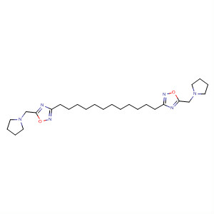 648441-20-7  1,2,4-Oxadiazole, 3,3'-(1,12-dodecanediyl)bis[5-(1-pyrrolidinylmethyl)-