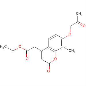 648442-35-7  2H-1-Benzopyran-4-acetic acid, 8-methyl-2-oxo-7-(2-oxopropoxy)-,ethyl ester