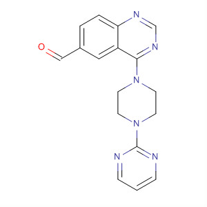 648449-26-7  6-Quinazolinecarboxaldehyde, 4-[4-(2-pyrimidinyl)-1-piperazinyl]-