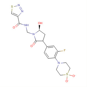 648883-09-4  1,2,3-Thiadiazole-4-carboxamide,N-[[(5S)-3-[4-(1,1-dioxido-4-thiomorpholinyl)-3-fluorophenyl]-2-oxo-5-oxazolidinyl]methyl]-