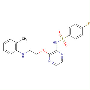 648886-99-1  Benzenesulfonamide,4-fluoro-N-[3-[2-(methylphenylamino)ethoxy]pyrazinyl]-