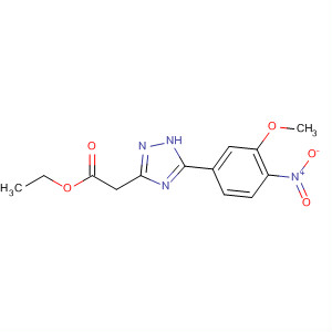 648917-51-5  1H-1,2,4-Triazole-3-acetic acid, 5-(3-methoxy-4-nitrophenyl)-, ethylester 648917-51-5  1H-1,2,4-Triazole-3-acetic acid, 5-(3-methoxy-4-nitrophenyl)-, ethylester