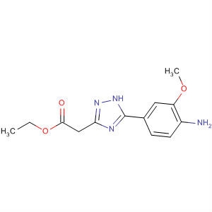 648917-52-6  1H-1,2,4-Triazole-3-acetic acid, 5-(4-amino-3-methoxyphenyl)-, ethylester 648917-52-6  1H-1,2,4-Triazole-3-acetic acid, 5-(4-amino-3-methoxyphenyl)-, ethylester