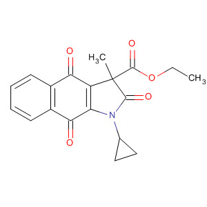 648928-19-2  1H-Benz[f]indole-3-carboxylic acid,1-cyclopropyl-2,3,4,9-tetrahydro-3-methyl-2,4,9-trioxo-, ethyl ester