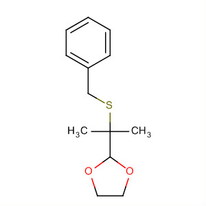 648934-00-3  1,3-Dioxolane, 2-[1-methyl-1-[(phenylmethyl)thio]ethyl]-