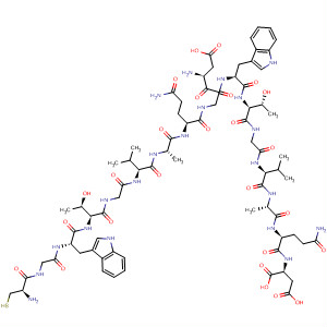 649538-61-4  L-Aspartic acid,L-cysteinylglycyl-L-tryptophyl-L-threonylglycyl-L-valyl-L-alanyl-L-glutaminyl-L-a-aspartylglycyl-L-tryptophyl-L-threonylglycyl-L-valyl-L-alanyl-L-glutaminyl-