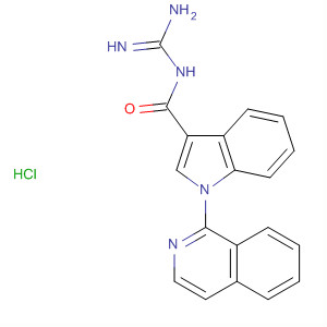649550-23-2  1H-Indole-3-carboxamide, N-(aminoiminomethyl)-1-(1-isoquinolinyl)-,monohydrochloride