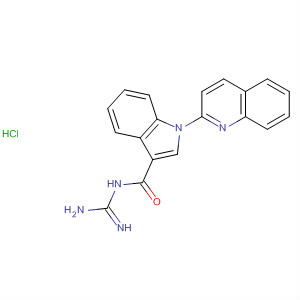 649550-25-4  1H-Indole-3-carboxamide, N-(aminoiminomethyl)-1-(2-quinolinyl)-,monohydrochloride
