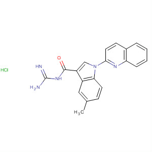 649550-27-6  1H-Indole-3-carboxamide,N-(aminoiminomethyl)-5-methyl-1-(2-quinolinyl)-, monohydrochloride