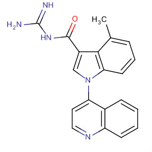 649550-57-2  1H-Indole-3-carboxamide,N-(aminoiminomethyl)-4-methyl-1-(4-quinolinyl)-
