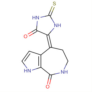 649554-70-1  Pyrrolo[2,3-c]azepin-8(1H)-one,4,5,6,7-tetrahydro-4-(5-oxo-2-thioxo-4-imidazolidinylidene)-, (4Z)-