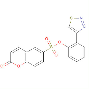 649557-84-6  2H-1-Benzopyran-6-sulfonic acid, 2-oxo-, 2-(1,2,3-thiadiazol-4-yl)phenylester