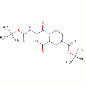 649561-35-3  1,3-Piperazinedicarboxylic acid,4-[[[(1,1-dimethylethoxy)carbonyl]amino]acetyl]-, 1-(1,1-dimethylethyl)ester
