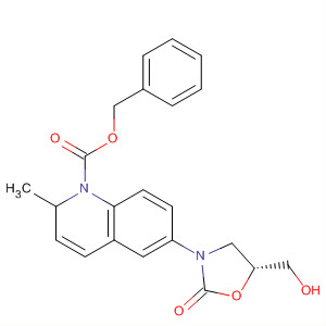 649569-66-4  1(2H)-Quinolinecarboxylic acid,3,4-dihydro-6-[(5R)-5-(hydroxymethyl)-2-oxo-3-oxazolidinyl]-2-methyl-,phenylmethyl ester, (2S)-