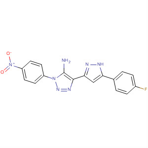 649571-43-7  1H-1,2,3-Triazol-5-amine,4-[5-(4-fluorophenyl)-1H-pyrazol-3-yl]-1-(4-nitrophenyl)-