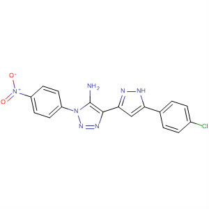 649571-44-8  1H-1,2,3-Triazol-5-amine,4-[5-(4-chlorophenyl)-1H-pyrazol-3-yl]-1-(4-nitrophenyl)-