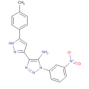 649571-47-1  1H-1,2,3-Triazol-5-amine,4-[5-(4-methylphenyl)-1H-pyrazol-3-yl]-1-(3-nitrophenyl)-